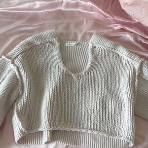 altar’d state cropped light pink sweater